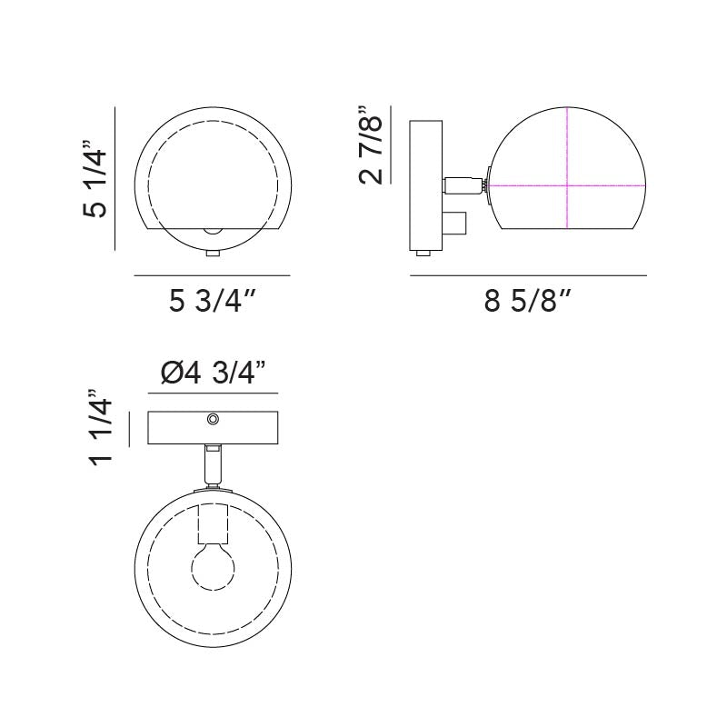 Orb - 1 Light Wall Sconce