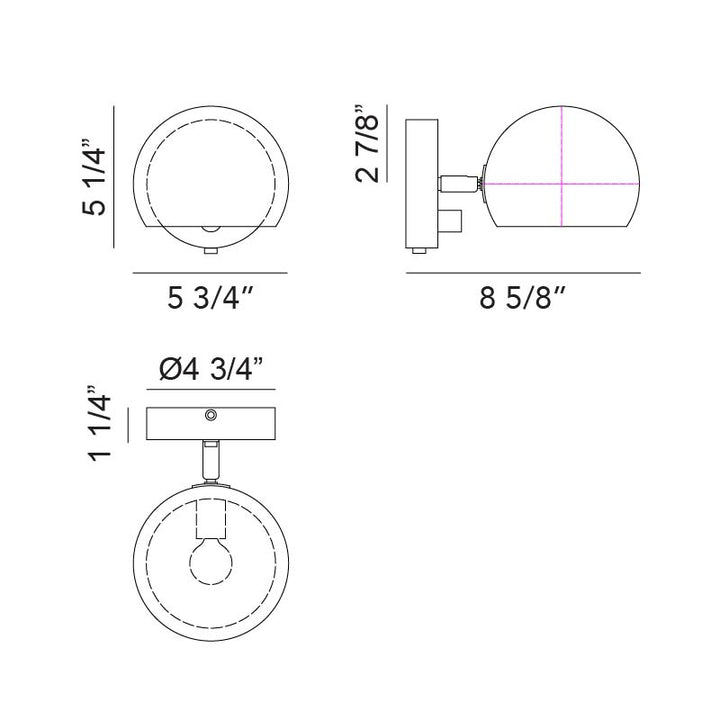 Orb - 1 Light Wall Sconce