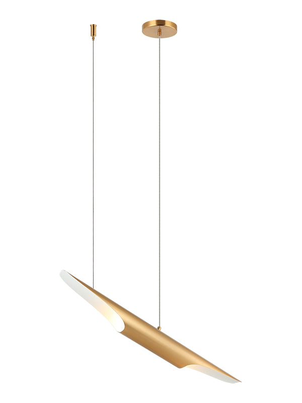 Steel Stylus Shade Single Pendant by Matteo Lighting - view 6