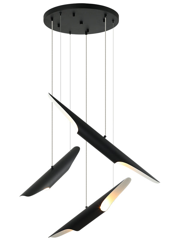 Steel Stylus Shade Multiple Pendant by Matteo Lighting - view 4
