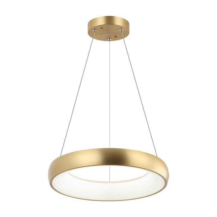 Steel Ring Frame with White Acrylic Diffuser Chandelier / Pendant