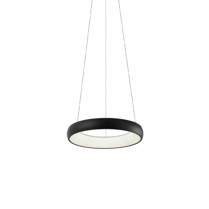 Steel Ring Frame with White Acrylic Diffuser Chandelier / Pendant