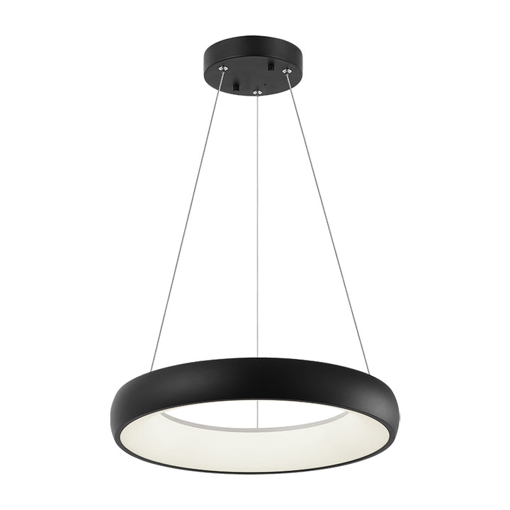 Steel Ring Frame with White Acrylic Diffuser Chandelier / Pendant