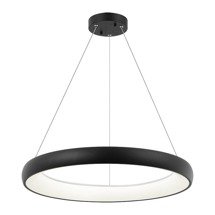 Steel Ring Frame with White Acrylic Diffuser Chandelier / Pendant