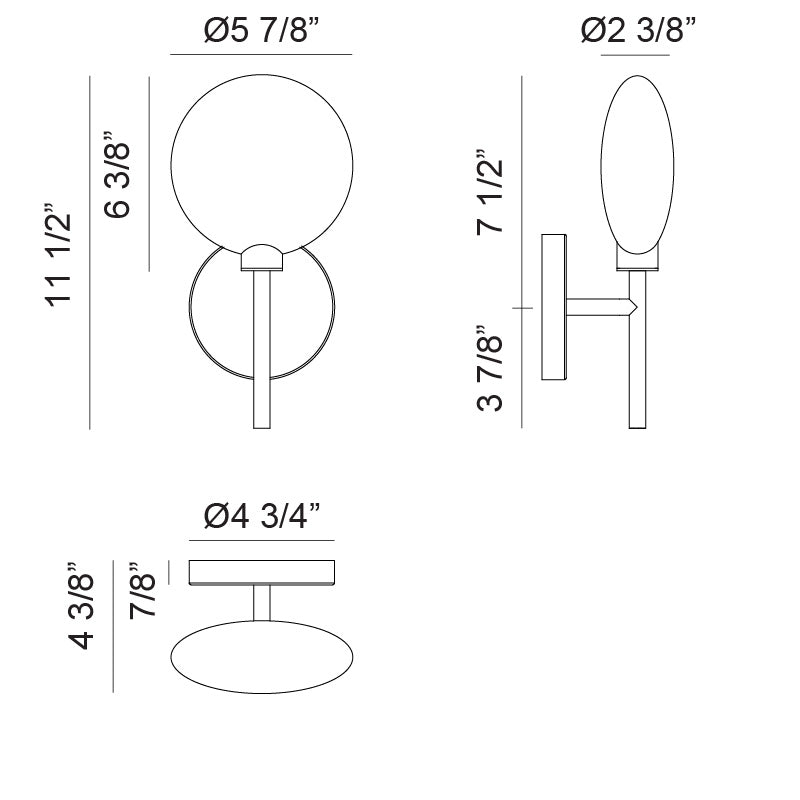 Peony - LED 1 Light Wall Sconce