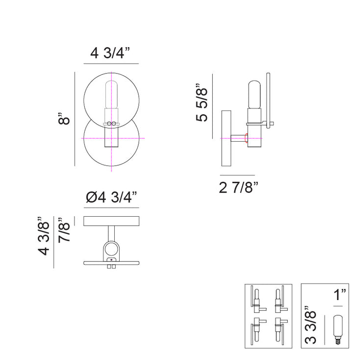 Cloudburst - 1 Light Wall Sconce