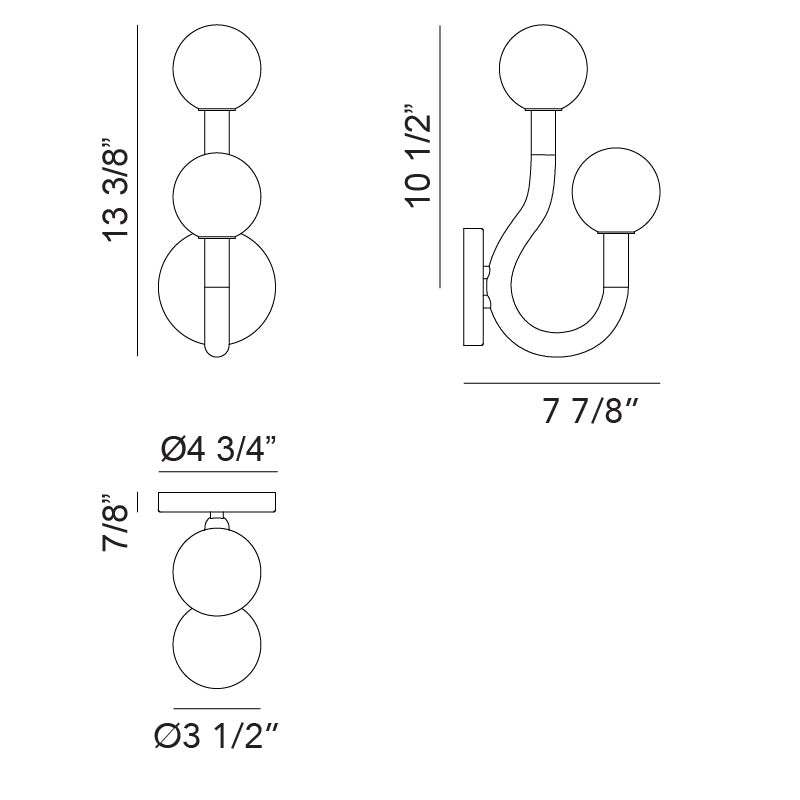 Joelle - LED 2 Light Wall Sconce