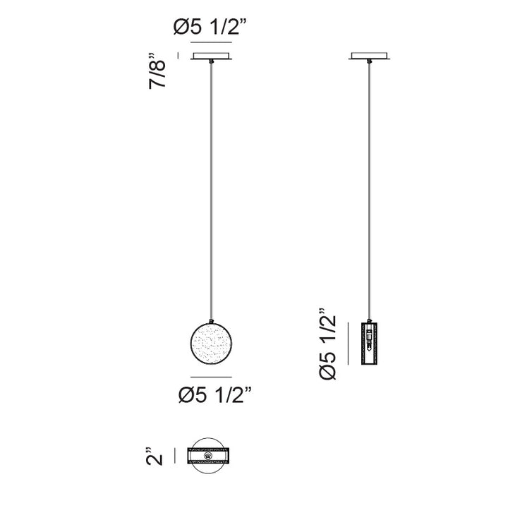 Weatherton - LED 1 Light Pendant