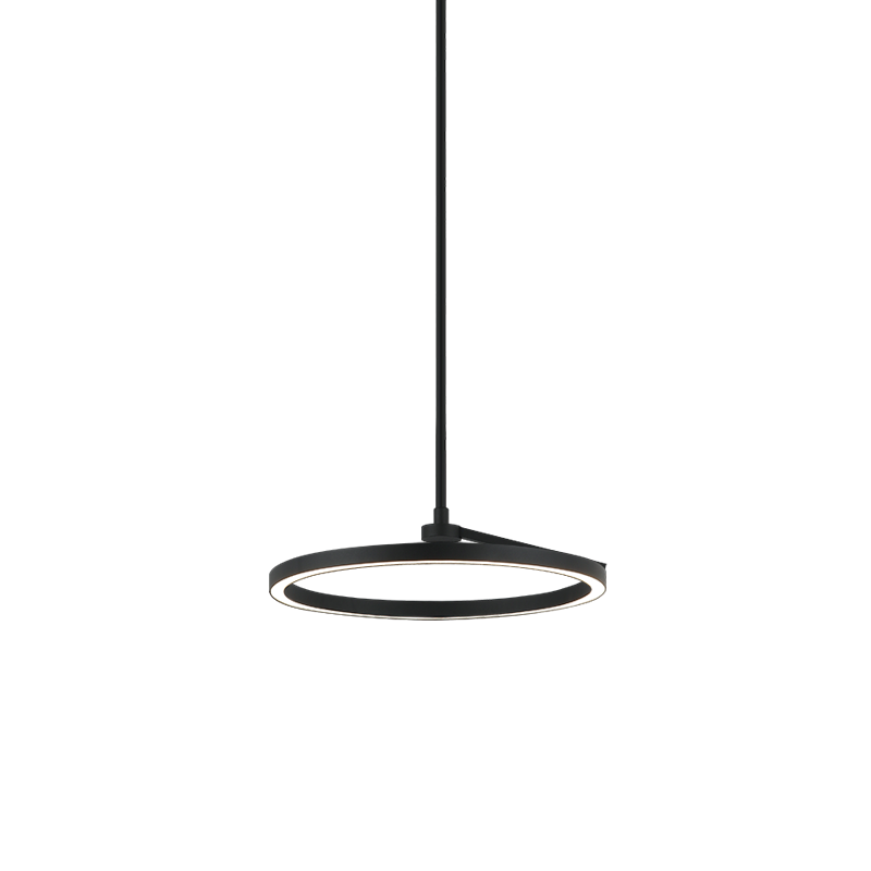 The Trundle - LED 1 Light Chandelier in Matte Black by Matteo Lighting