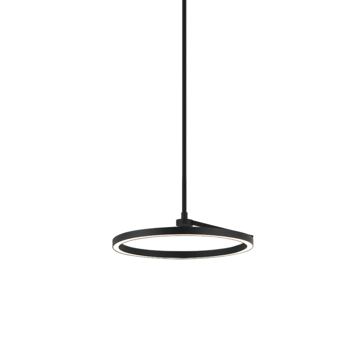 The Trundle - LED 1 Light Chandelier in Matte Black by Matteo Lighting