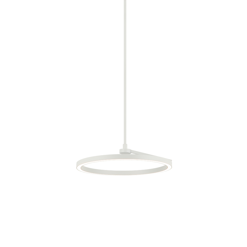 The Trundle - LED 1 Light Chandelier in White by Matteo Lighting