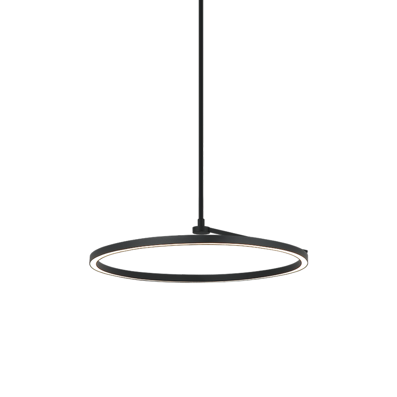 The Trundle - LED 1 Light Chandelier in Matte Black by Matteo Lighting