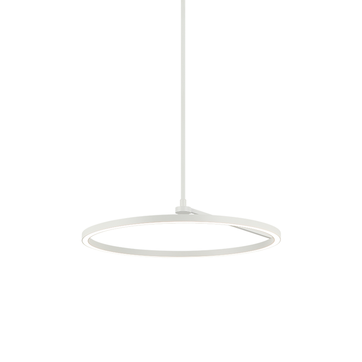 The Trundle - LED 1 Light Chandelier in White by Matteo Lighting