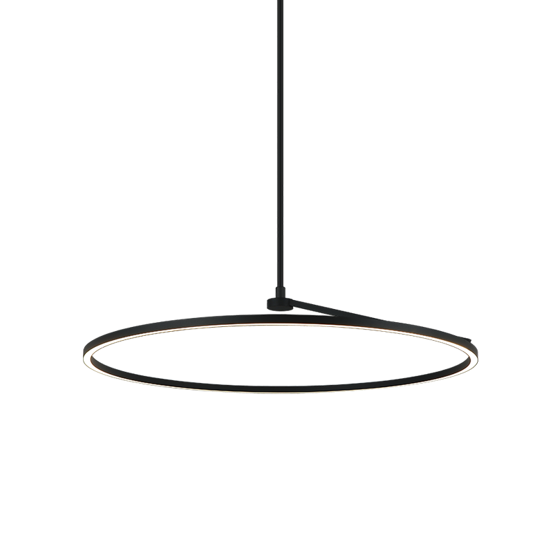 The Trundle - LED 1 Light Chandelier in Matte Black by Matteo Lighting