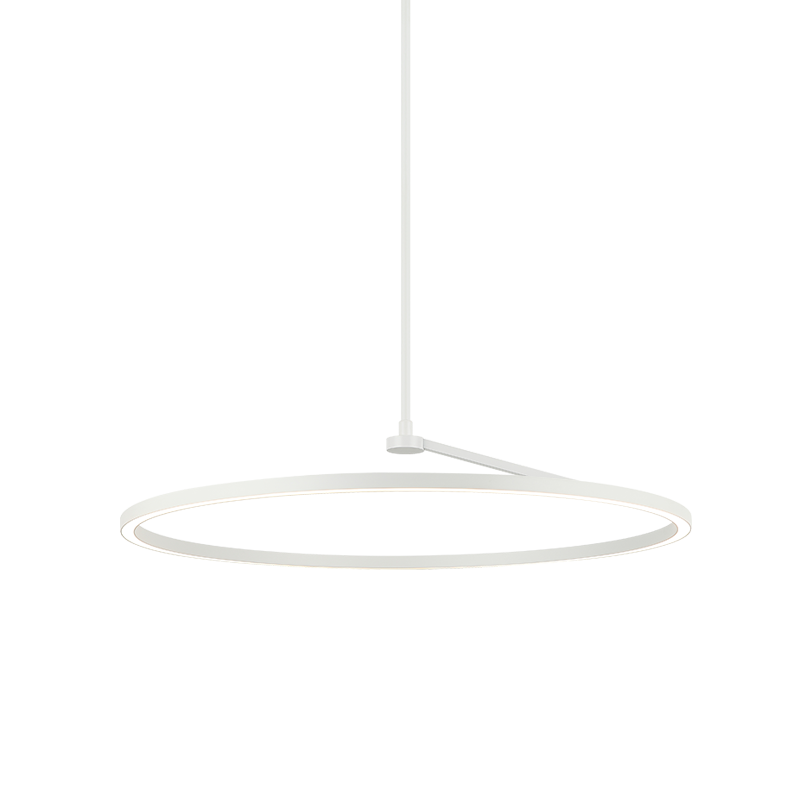 The Trundle - LED 1 Light Chandelier in White by Matteo Lighting