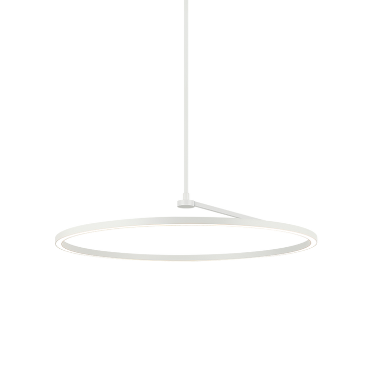 The Trundle - LED 1 Light Chandelier in White by Matteo Lighting