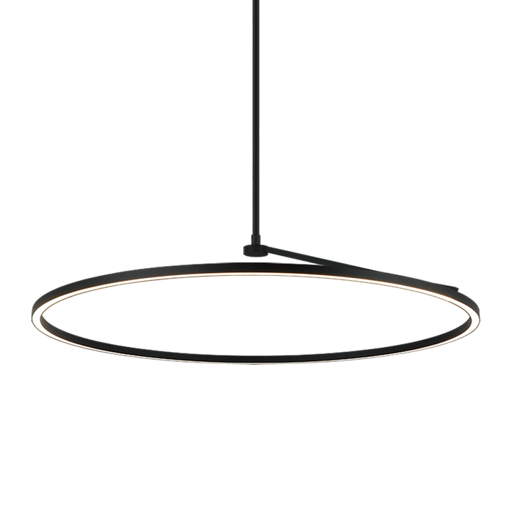 The Trundle - LED 1 Light Chandelier in Matte Black by Matteo Lighting