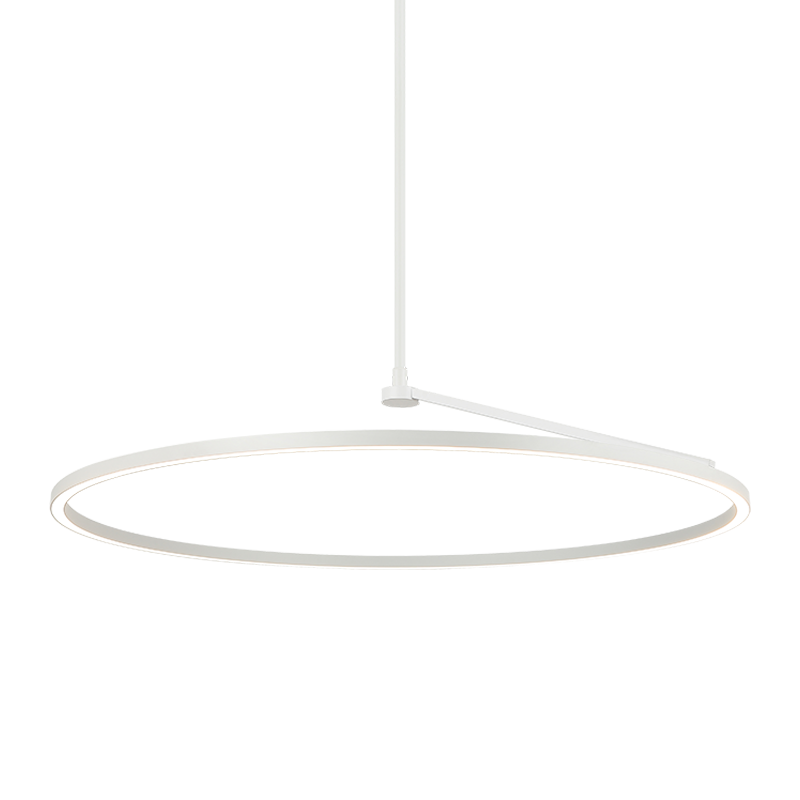 The Trundle - LED 1 Light Chandelier in White by Matteo Lighting