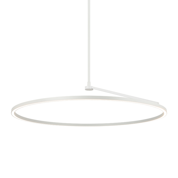 The Trundle - LED 1 Light Chandelier in White by Matteo Lighting