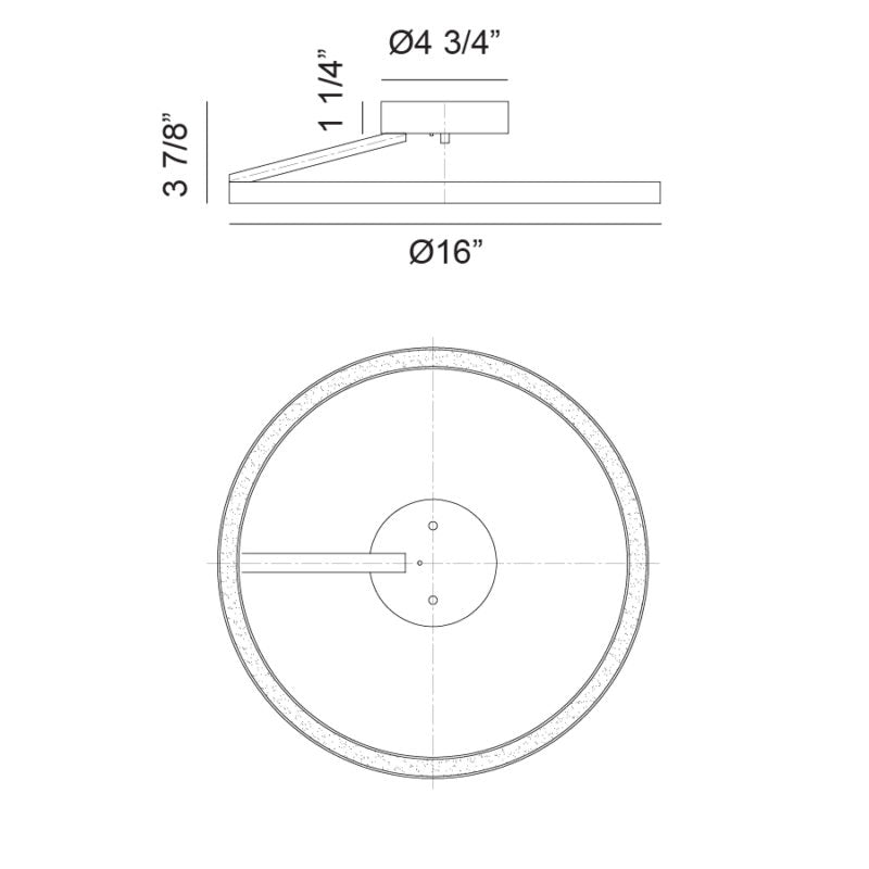 The Trundle - LED 1 Light Flush Mount
