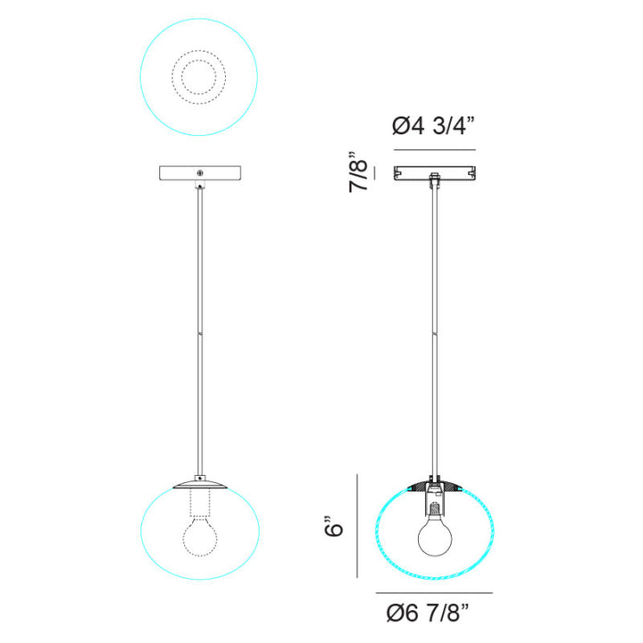 Bulbus - LED 1 Light Pendant