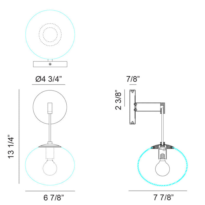Bulbus - LED 1 Light Wall Sconce