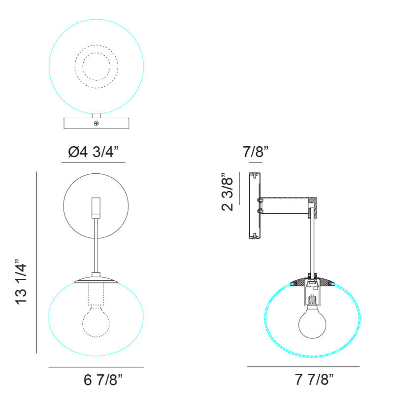 Bulbus - LED 1 Light Wall Sconce