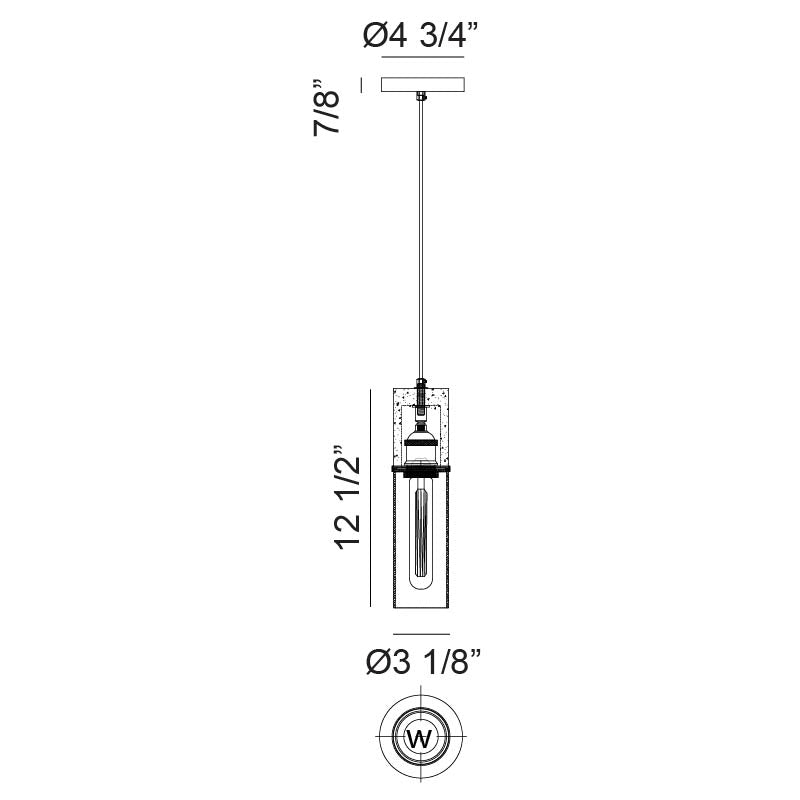 Marmor - LED 1 Light Pendant