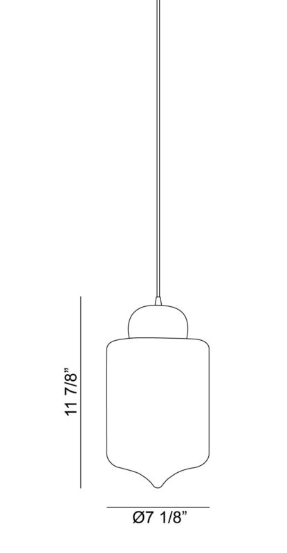 Irresistible Organic Charm - 1 Light Pendant