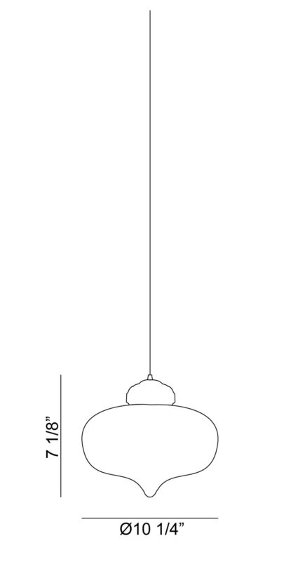 Irresistible Organic Charm - 1 Light Pendant