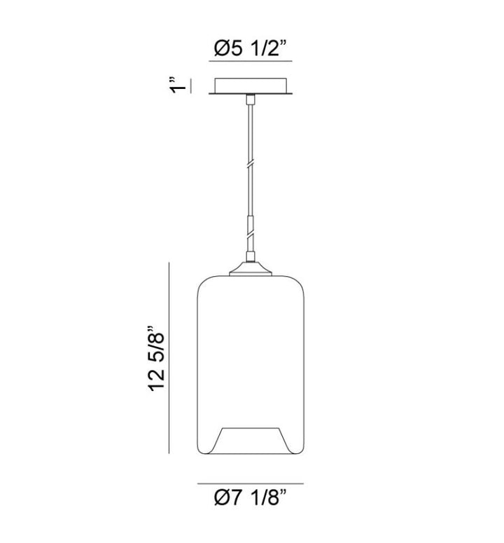 Irresistible Organic Charm - 1 Light Pendant