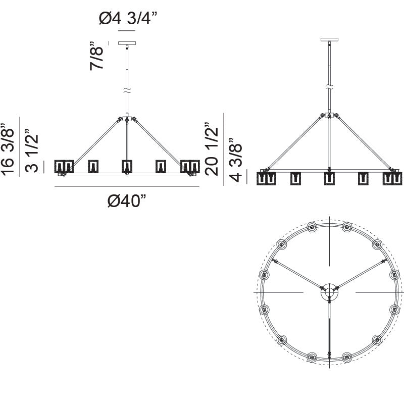 Lindy - LED Chandelier