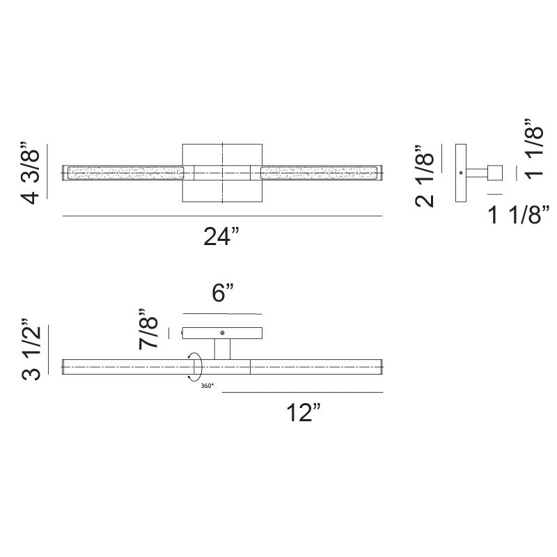 Lineal - LED 2 Light Wall Sconce