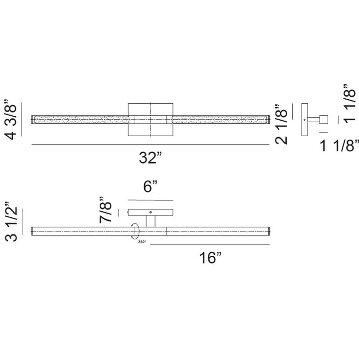 Lineal - LED 2 Light Wall Sconce