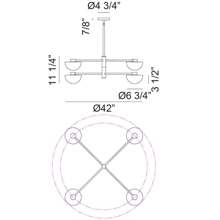 Gardena - LED Chandelier