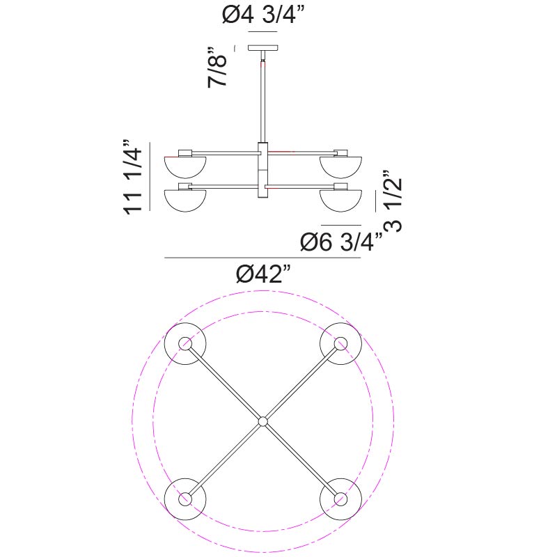 Gardena - LED Chandelier