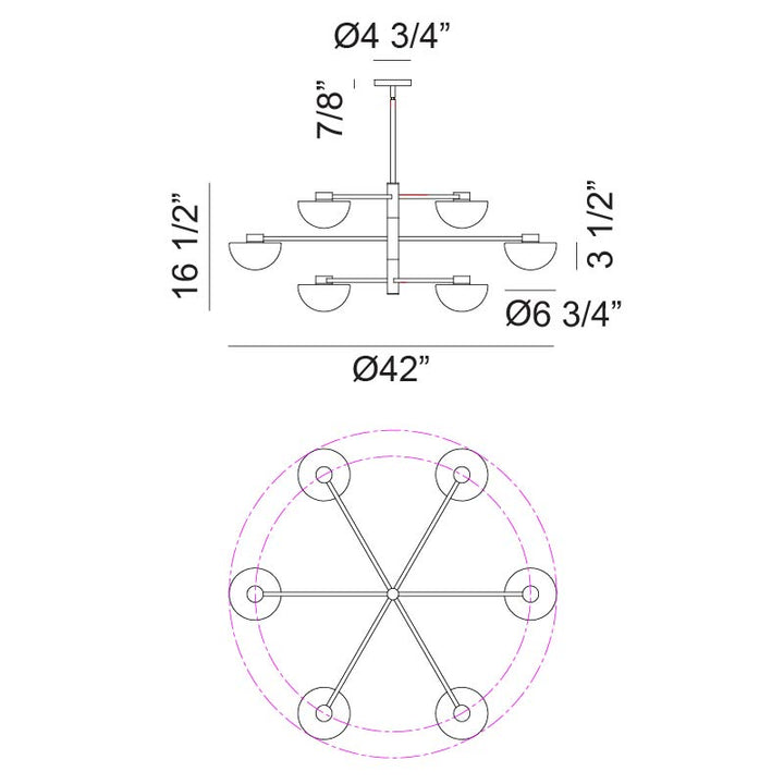 Gardena - LED Chandelier