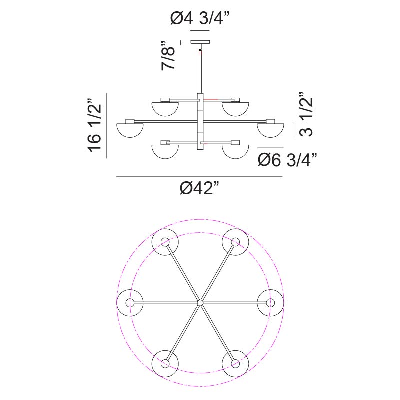 Gardena - LED Chandelier