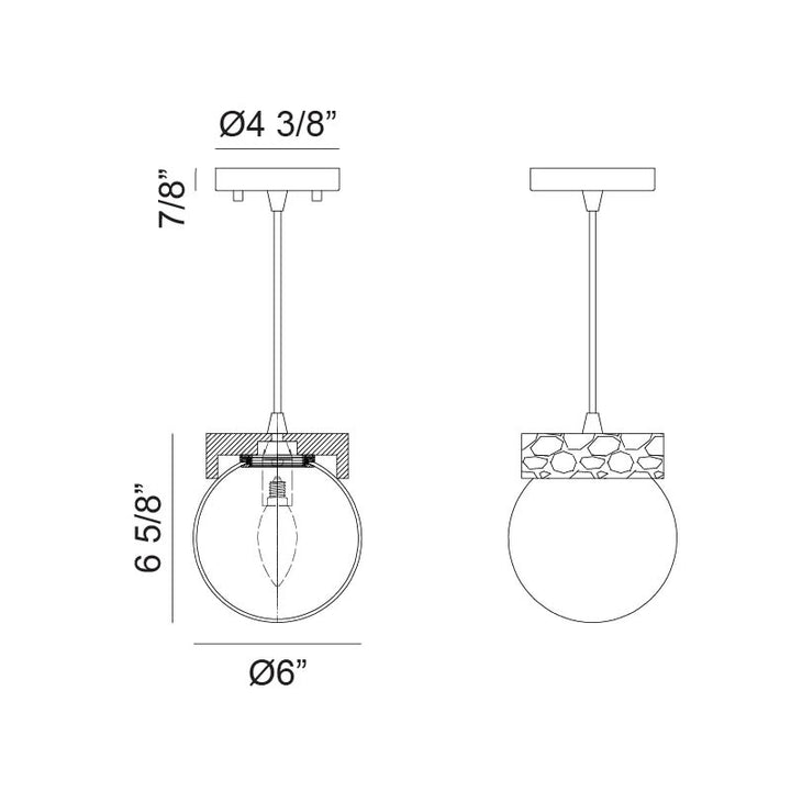 Dune - 1 Light Pendant