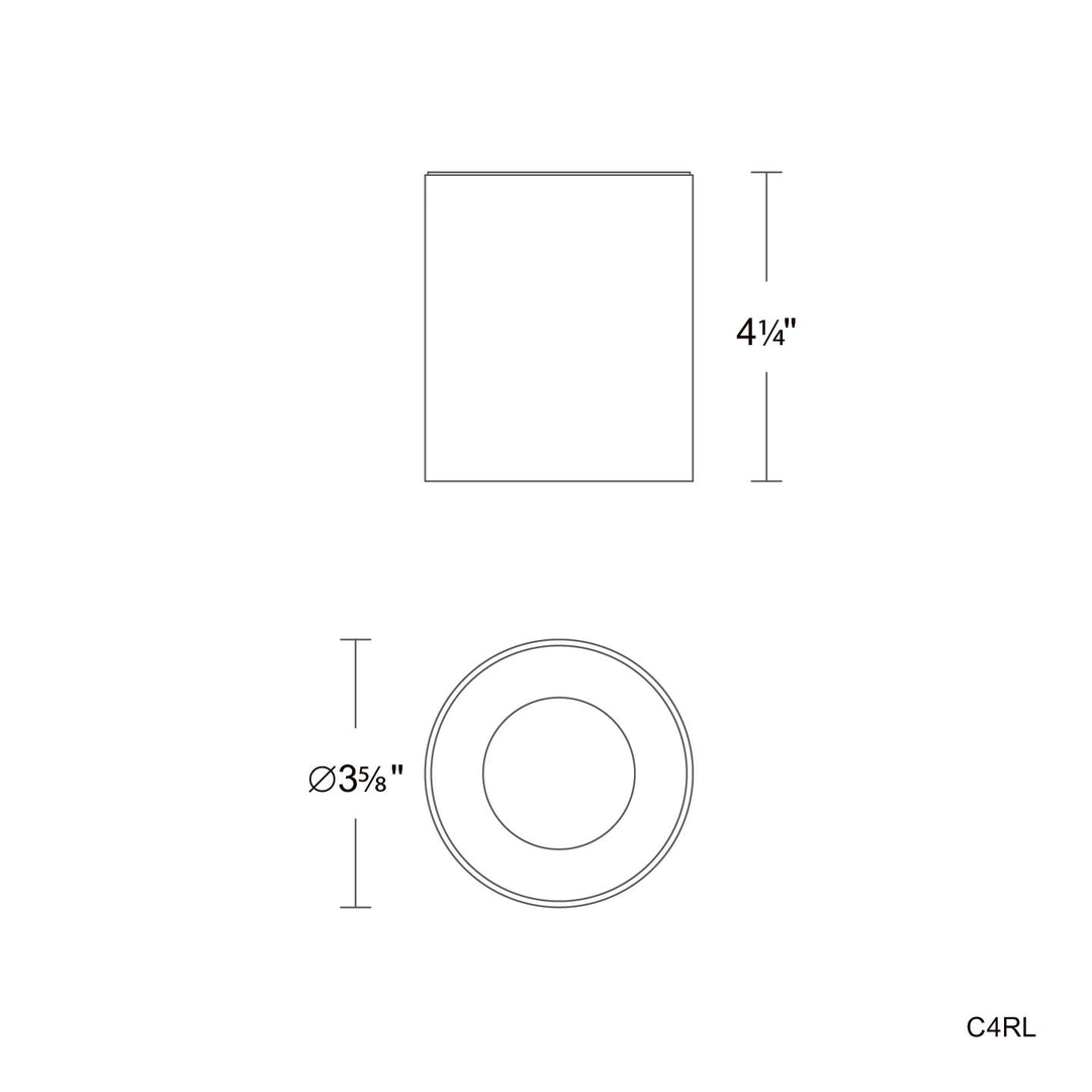 Zoron - 5CCT Round Ceiling Mount Trimless