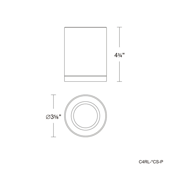 Zoron - 5CCT Round Ceiling Mount Trimless