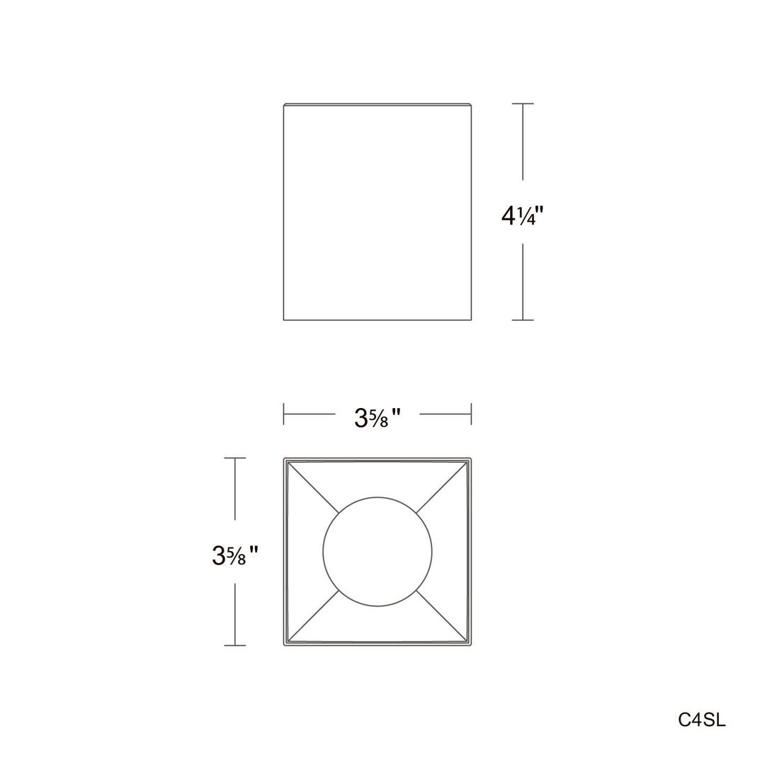Zoron - 5CCT Square Ceiling Mount Trimless by WAC Lighting - view 13