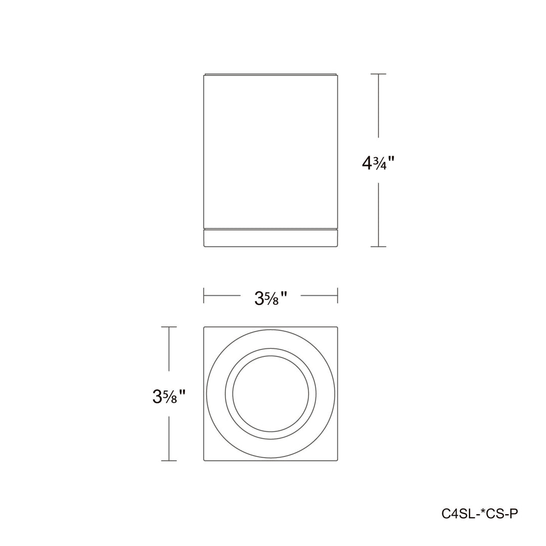 Zoron - 5CCT Square Ceiling Mount Trimless by WAC Lighting - view 14