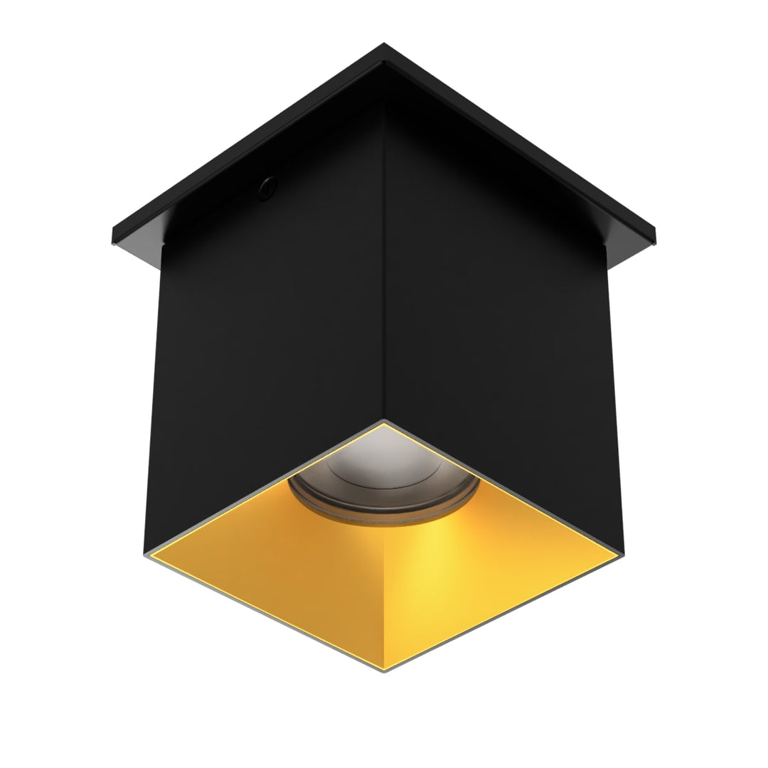 Zoron - 5CCT Square Ceiling Mount Trimmed in Black/Gold by WAC Lighting