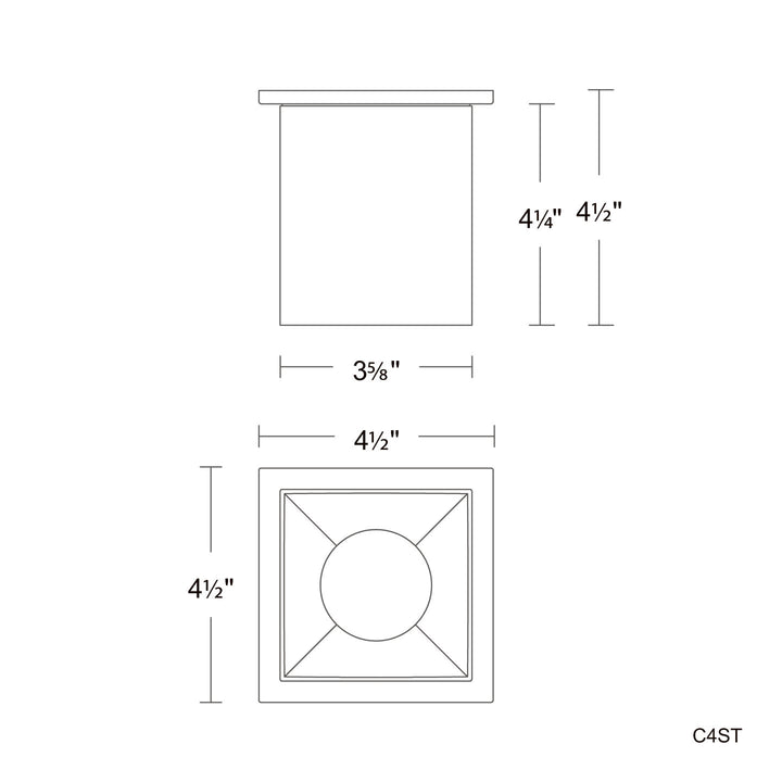 Zoron - 5CCT Square Ceiling Mount Trimmed by WAC Lighting - view 13