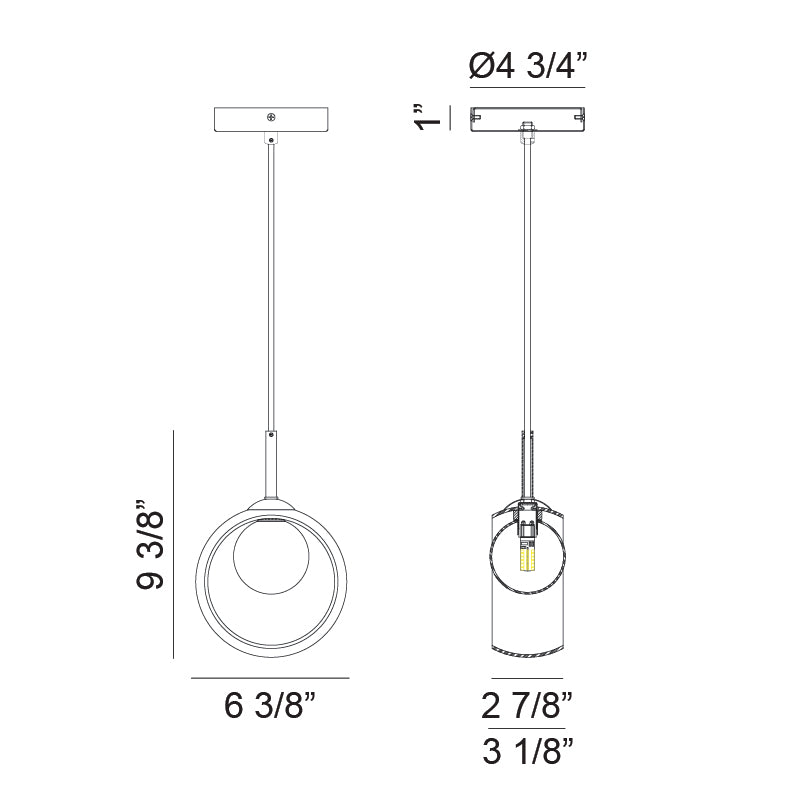 Delcia - LED 1 Light Pendant