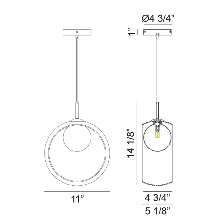 Delcia - LED 1 Light Pendant