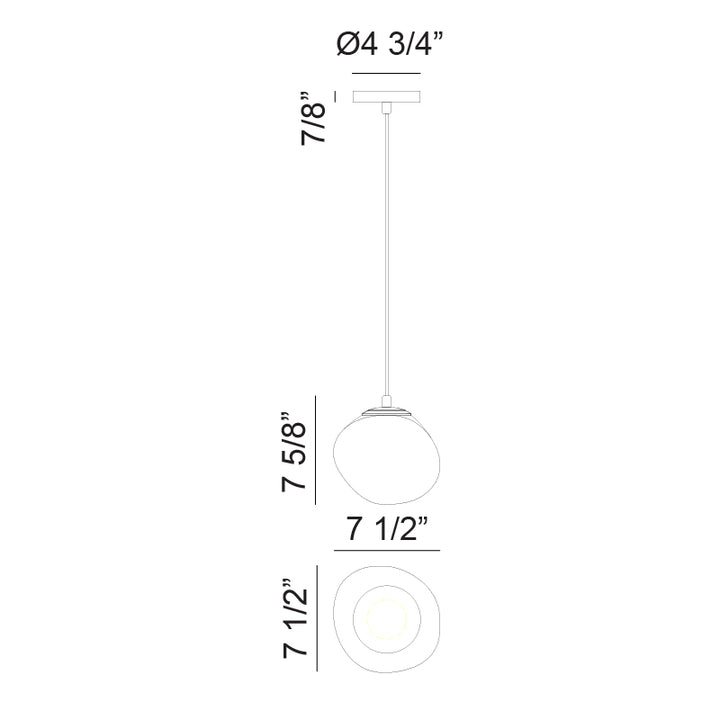Melotte - 1 Light Pendant