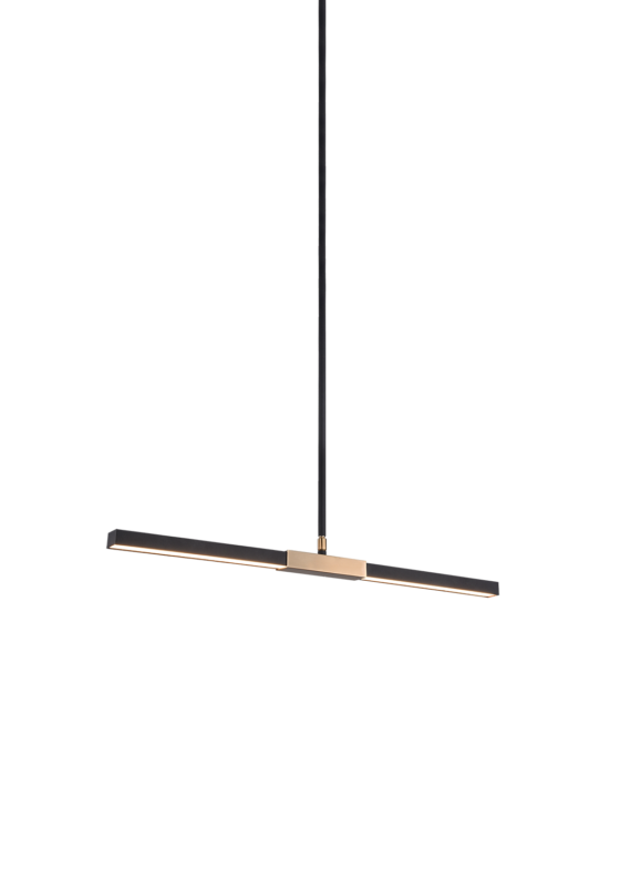 LED Steel Frame Two Tone Linear Pendant