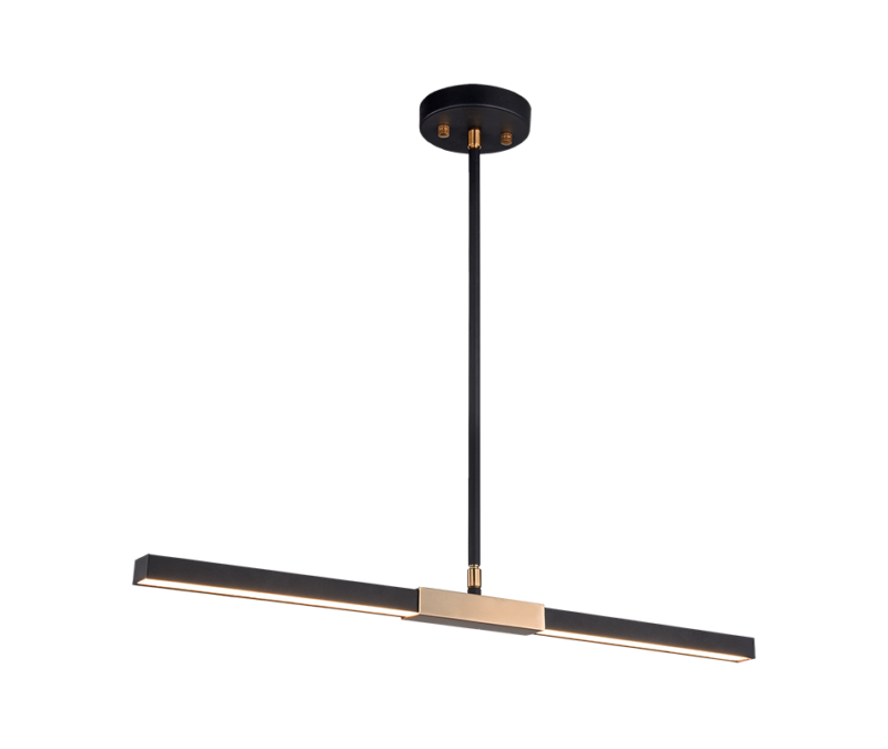 LED Steel Frame Two Tone Linear Pendant